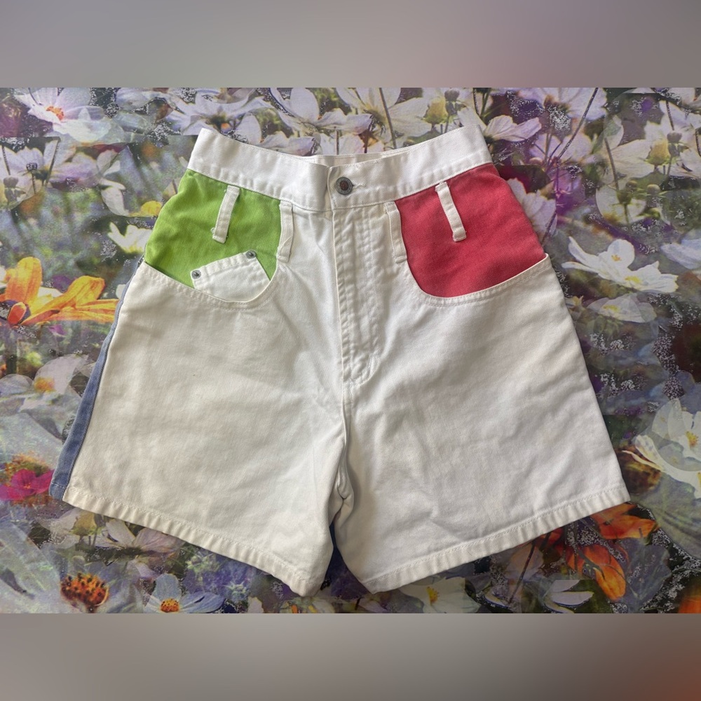 Vintage Steel Color Block High Rise Shorts 🌵5 - Picture 2 of 12